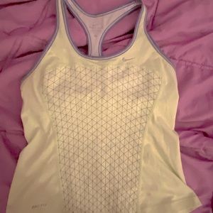 Nike DRI-FIT green padded tank top